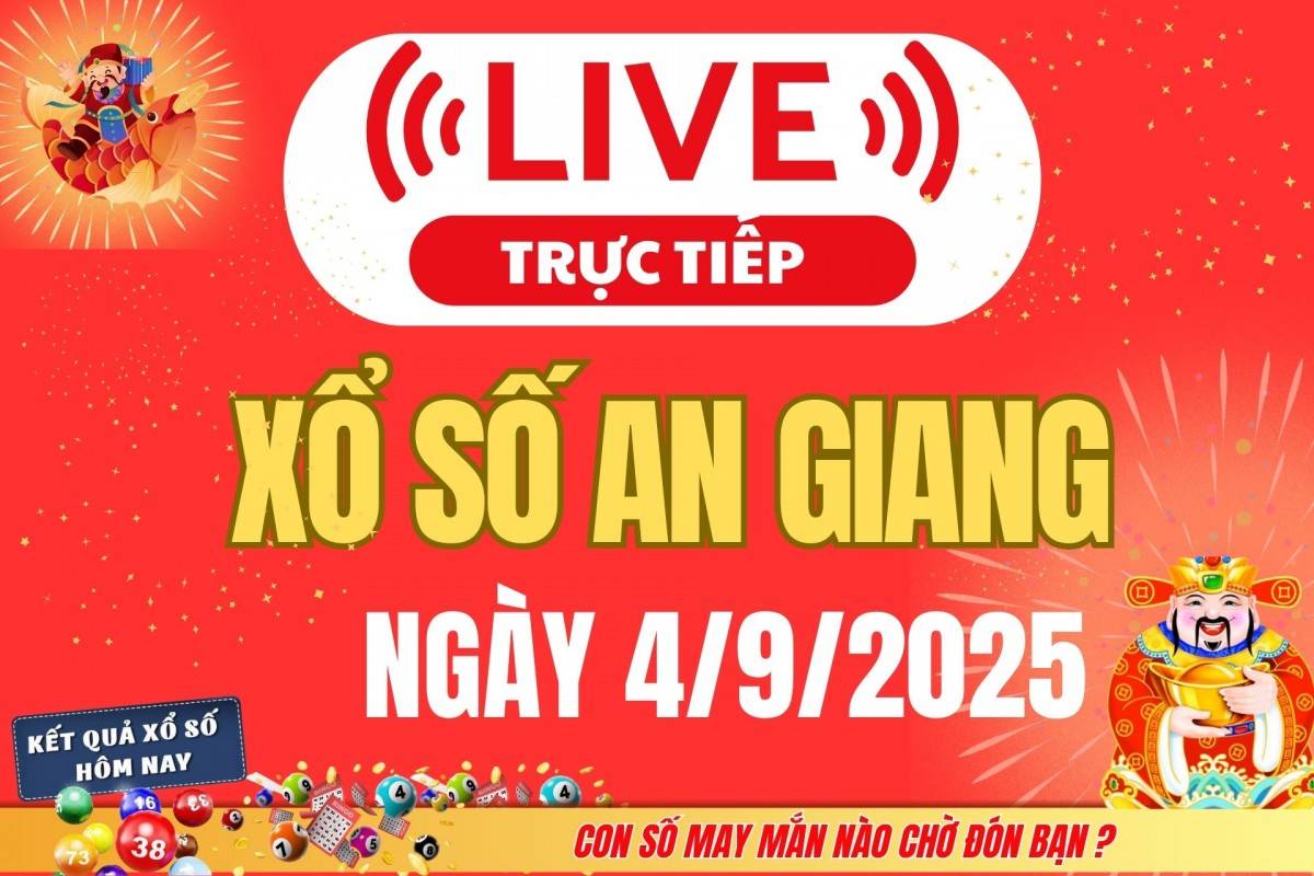 Xổ số An Giang hôm nay ngày 28/8/2025 - XSAG 28/8 - Kết quả xổ số An Giang hôm nay
