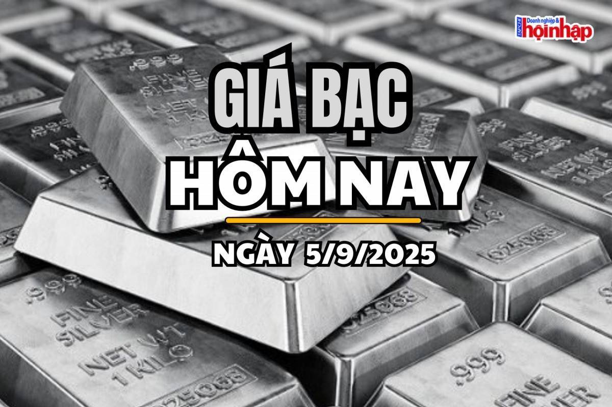 Giá bạc hôm nay 5/9/2025: Giá bạc trong nước đảo chiều giảm mạnh