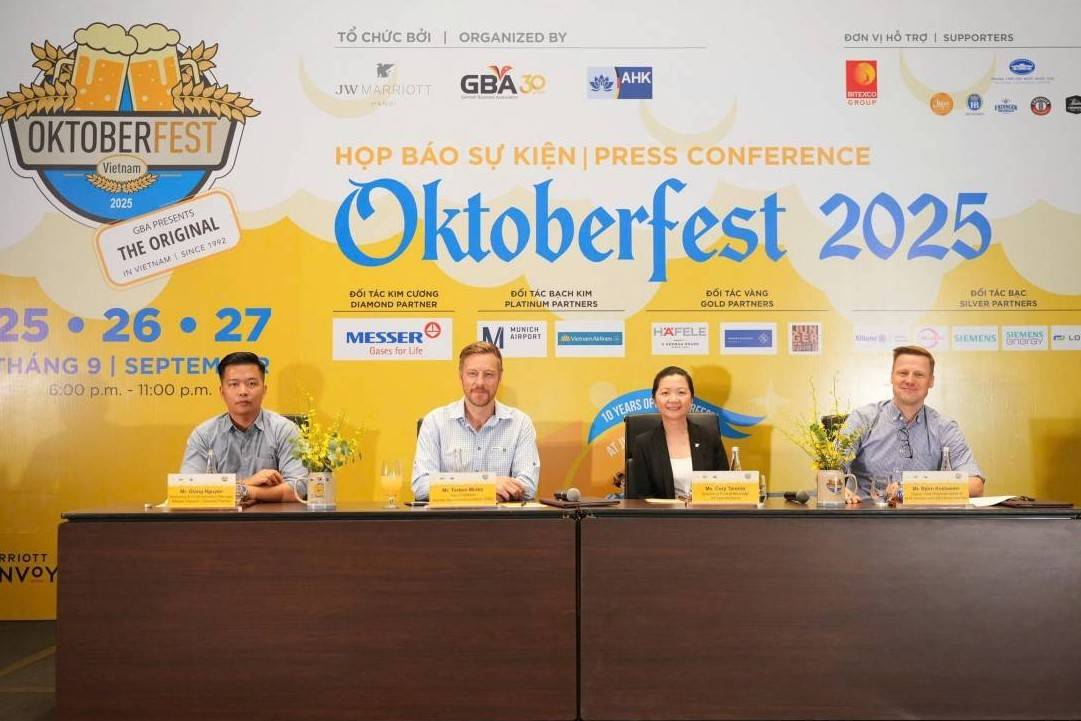 Lễ hội bia Đức – GBA Oktoberfest 2025: Dấu ấn 50 năm quan hệ ngoại giao Việt – Đức