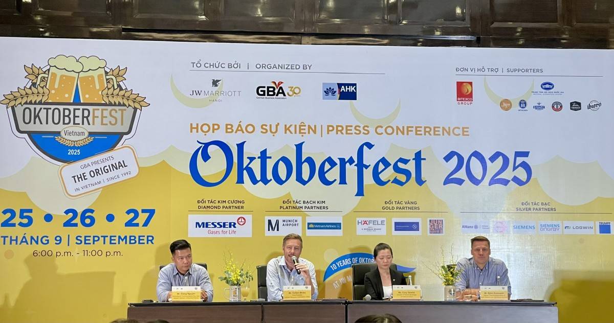 Lễ hội bia Đức – GBA Oktoberfest 2025: Dấu ấn 50 năm quan hệ ngoại giao Việt – Đức
