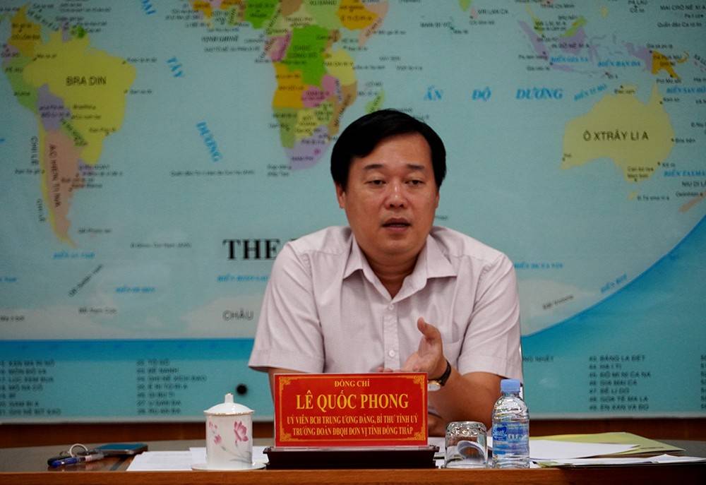 Bí thư Tỉnh ủy Lê Quốc Phong 