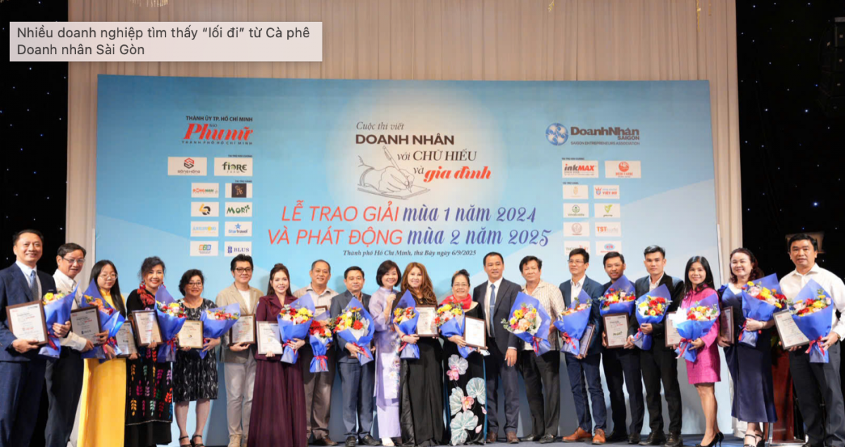 “Cà phê doanh nhân Sài Gòn” đã “khai mở nhiều con đường” giúp doanh nghiệp lớn mạnh hơn