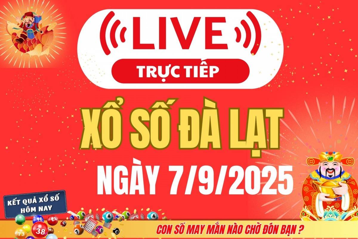 TRỰC TIẾP: Xổ số Đà Lạt hôm nay ngày 31/8/2025 - XSDL 31/8 - Kết quả xổ số Đà Lạt hôm nay TRỰC TIẾP: Xổ số Đà Lạt hôm nay ngày 31/8/2025 - XSDL 31/8 - Kết quả xổ số Đà Lạt hôm nay