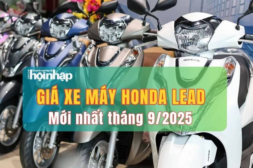 Giá xe máy Honda Lead mới nhất tháng 9/2025: Giá niêm yết giữ ổn định, đại lý 'đội' thêm 5,3–5,4 triệu đồng