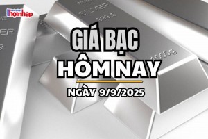 Giá bạc hôm nay 9/9/2025: Giá bạc đồng loạt đảo chiều tăng