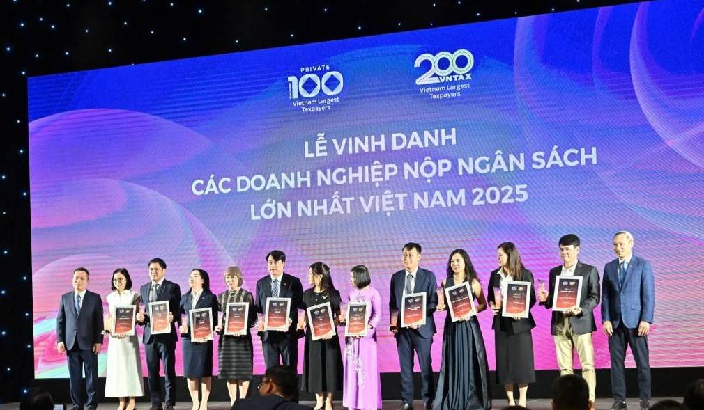 Vinh danh các doanh nghiệp nộp ngân sách lớn nhất Việt Nam 2025