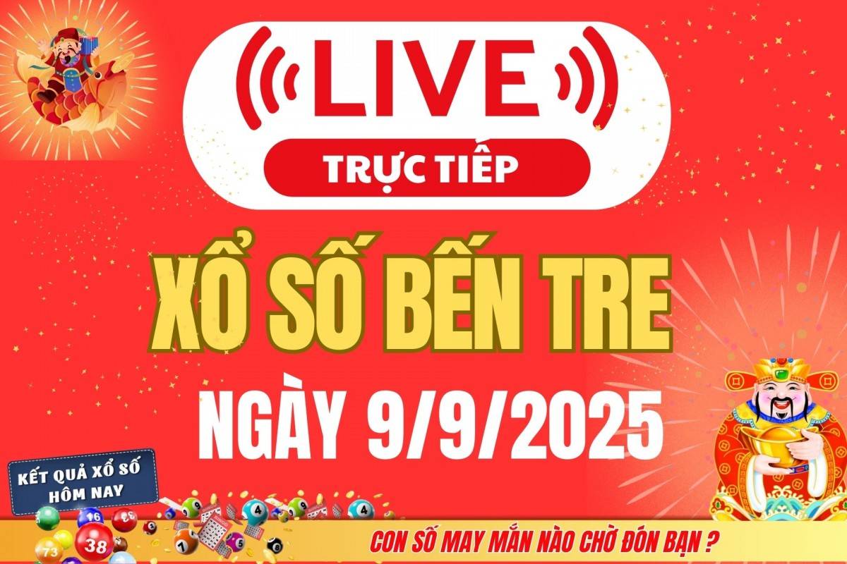 TRỰC TIẾP: Xổ số Bến Tre hôm nay ngày 2/9/2025 - XSBT 2/9 - Kết quả xổ số Bến Tre hôm nay TRỰC TIẾP: Xổ số Bến Tre hôm nay ngày 2/9/2025 - XSBT 2/9 - Kết quả xổ số Bến Tre hôm nay