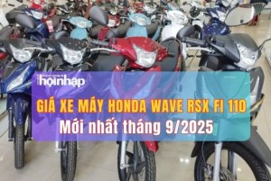 Giá xe máy Honda Wave RSX FI 110 mới nhất tháng 9/2025: Giá niêm yết giữ ổn định, đại lý “đội” thêm 2–2,2 triệu đồng