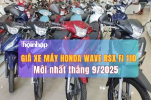 Giá xe máy Honda Wave RSX FI 110 mới nhất tháng 9/2025: Giá niêm yết giữ ổn định, đại lý “đội” thêm 2–2,2 triệu đồng