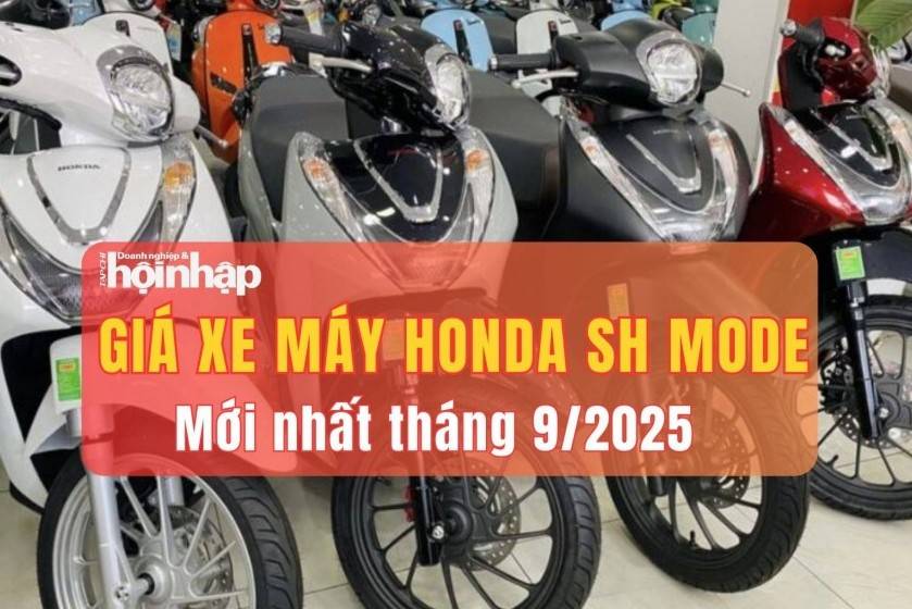 Giá xe máy Honda SH Mode mới nhất tháng 9/2025 giảm sâu chưa từng có, đại lý chỉ “đội” từ 7,2–8,6 triệu đồng