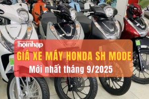 Giá xe máy Honda SH Mode mới nhất tháng 9/2025 giảm sâu chưa từng có, đại lý chỉ “đội” từ 7,2–8,6 triệu đồng