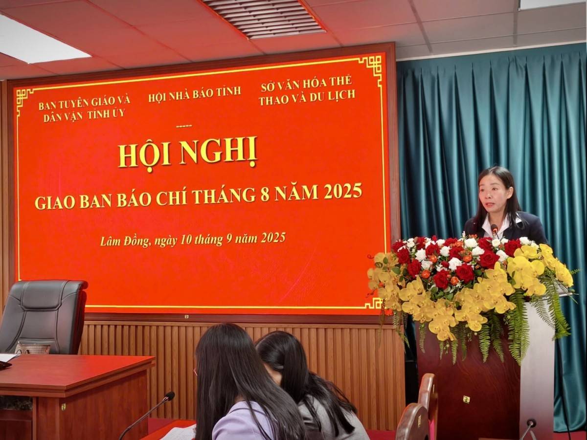 Lâm Đồng: Ban Tuyên giáo và Dân vận Tỉnh ủy tổ chức Hội nghị giao ban báo chí tháng 8/2025 Lâm Đồng: Ban Tuyên giáo và Dân vận Tỉnh ủy tổ chức Hội nghị giao ban báo chí tháng 8/2025
