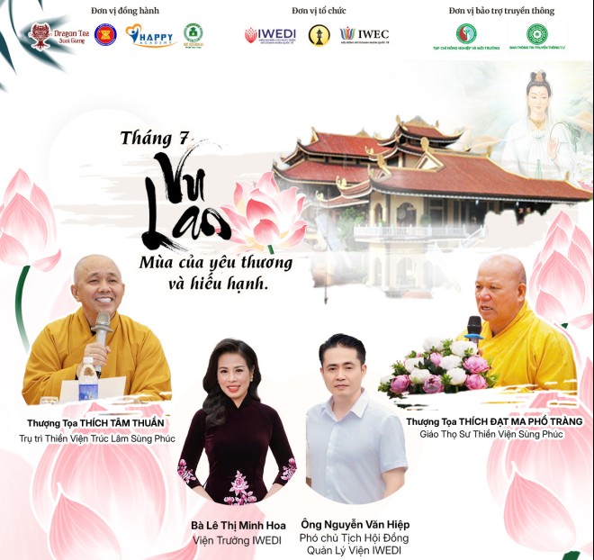 Lan tỏa đạo hiếu trong Lễ Vu Lan báo hiếu 2025 tại Thiền Viện Trúc Lâm Sùng Phúc
