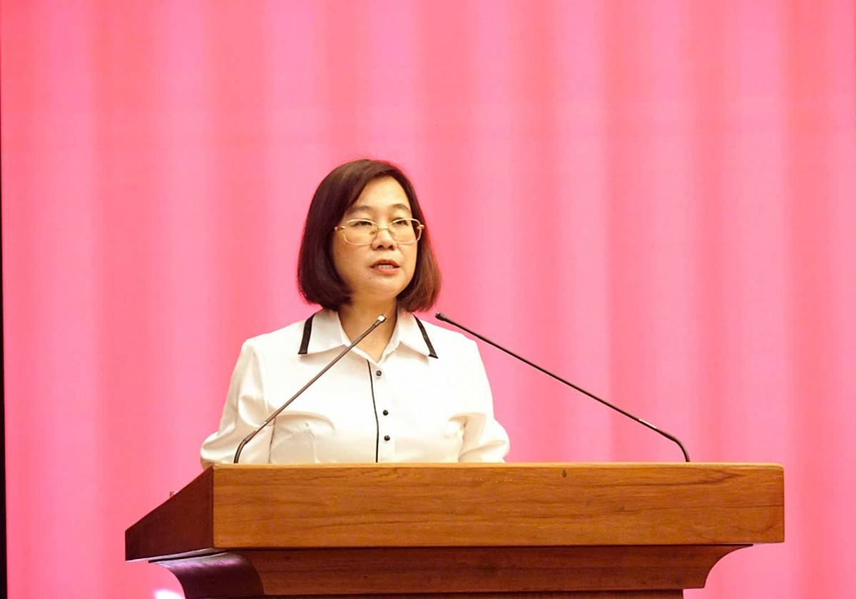 Phó Giám đốc Sở Văn hóa, Thể thao và Du lịch TP. Đà Nẵng - bà Nguyễn Thu Phương cũng đã giới thiệu về các hoạt động nghệ thuật chào mừng Đại hội