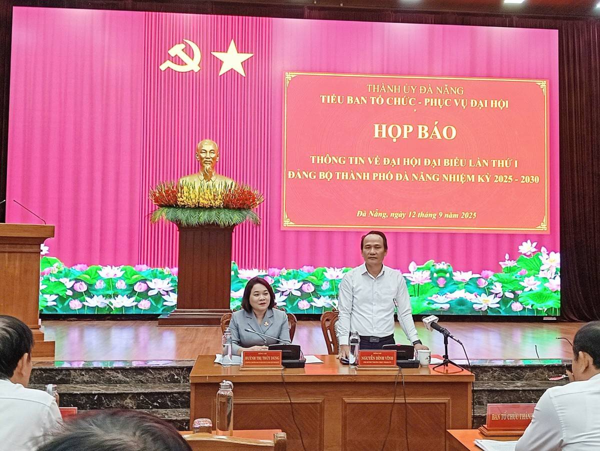 Họp báo Thông tin Đại hội Đại biểu lần thứ 1 Đảng bộ TP. Đà Nẵng nhiệm kỳ 2025 - 2030.