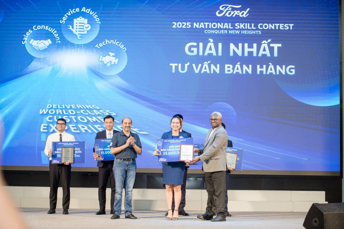 Ford Việt Nam tổ chức thành công chung kết Hội thi Tay nghề Toàn quốc 2025 Ford Việt Nam tổ chức thành công chung kết Hội thi Tay nghề Toàn quốc 2025