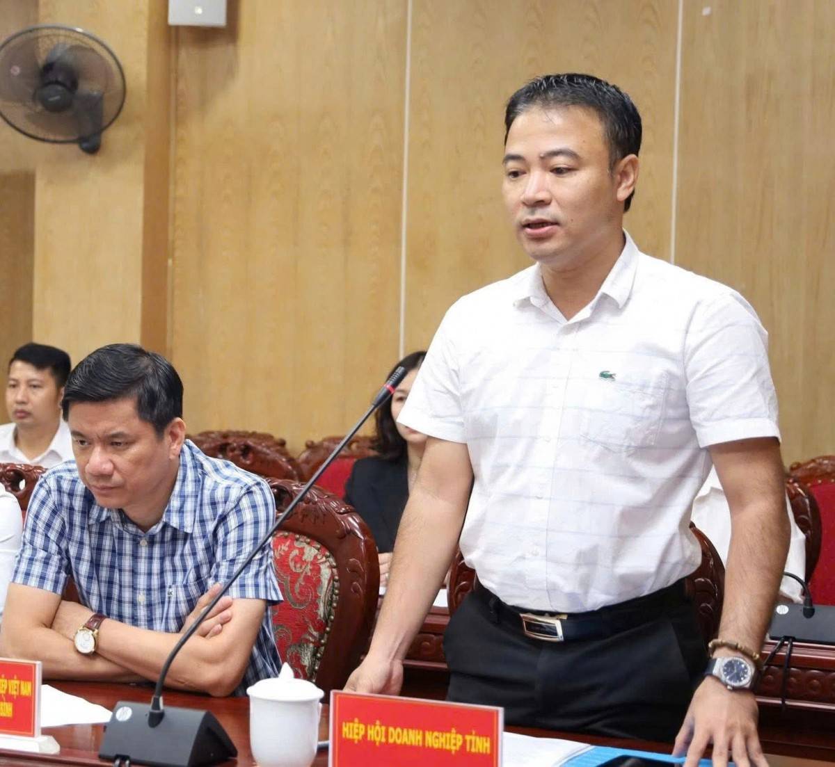 Đại diện Hiệp hội Doanh nghiệp tỉnh Thanh Hóa phát biểu ý kiến