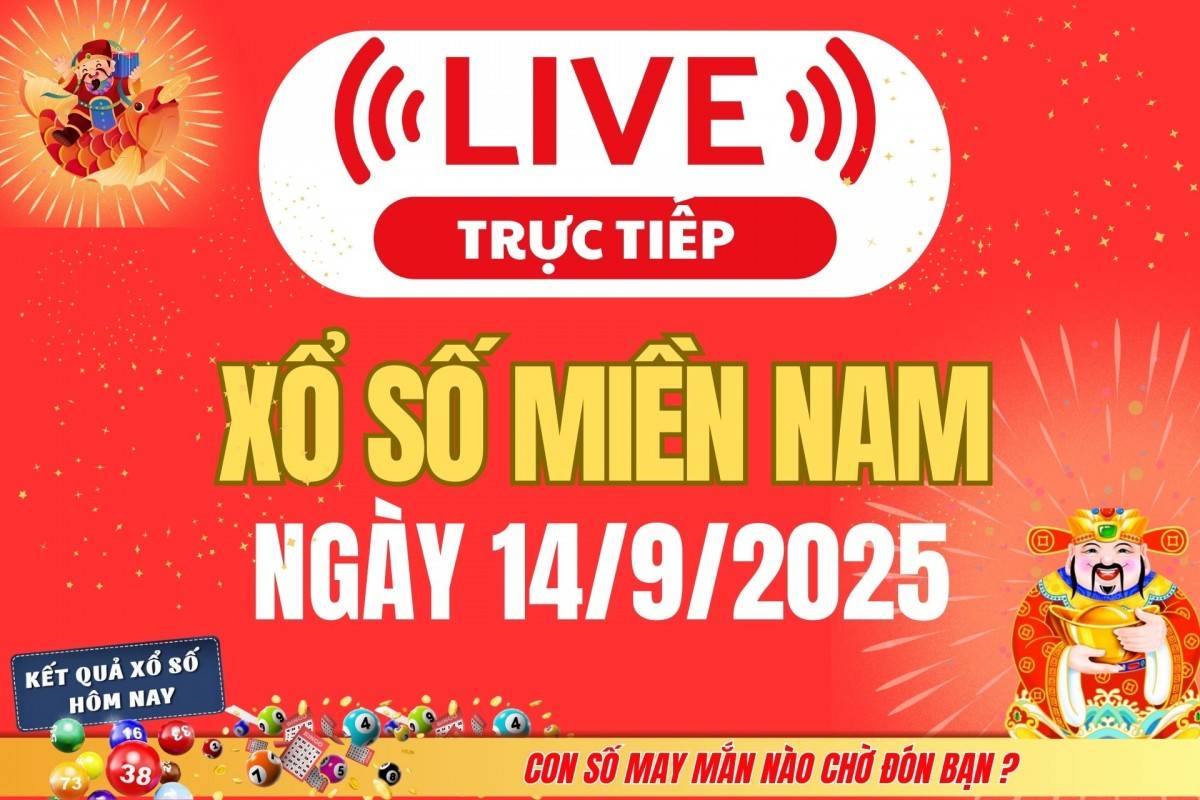 TRỰC TIẾP: Kết quả Xổ số miền Nam hôm nay 13/9/2025 - XSMN 13/9 - XSMN thứ Bảy cập nhật mới nhất