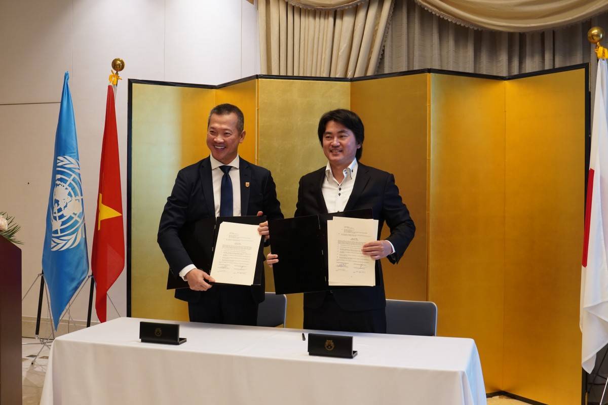 Ký kết ghi nhớ chính thức hợp tác giữa Tổ chức Guardian Girls International (GGI), Liên đoàn Vovinam Thế giới (WVVF) tối 16/9 tại Hà Nội. 