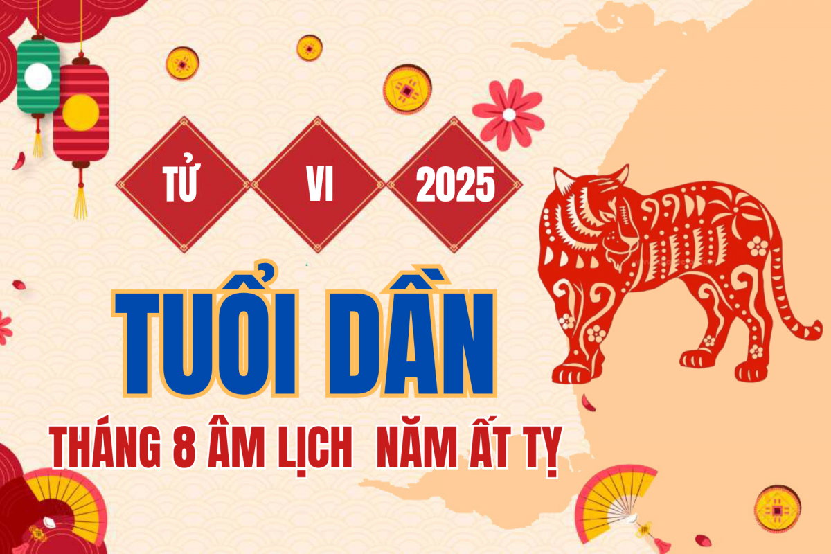 Tử vi 12 con giáp tháng 8 (âm lịch) năm 2025 tuổi Dần