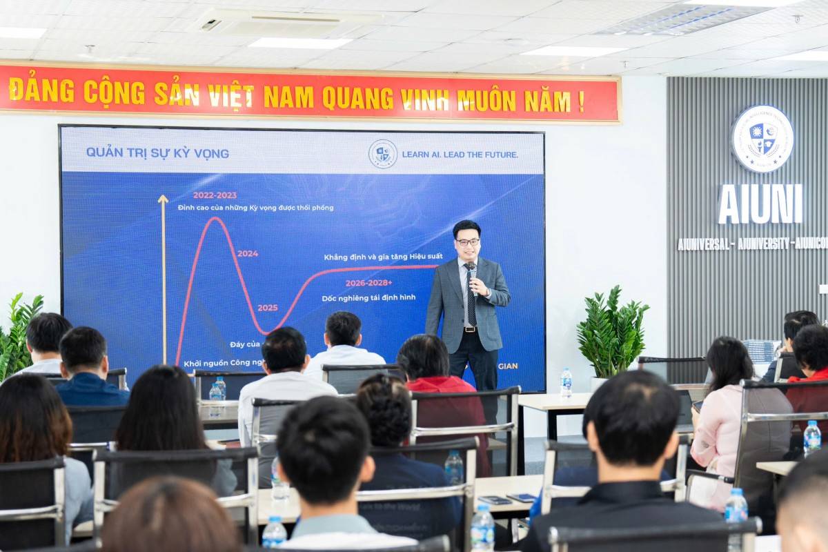 Thày Nguyễn Tiệp: Hiểu rõ giai đoạn phát triển của AI – Quản trị kỳ vọng để khai thác AI hiệu quả cho doanh nghiệp.