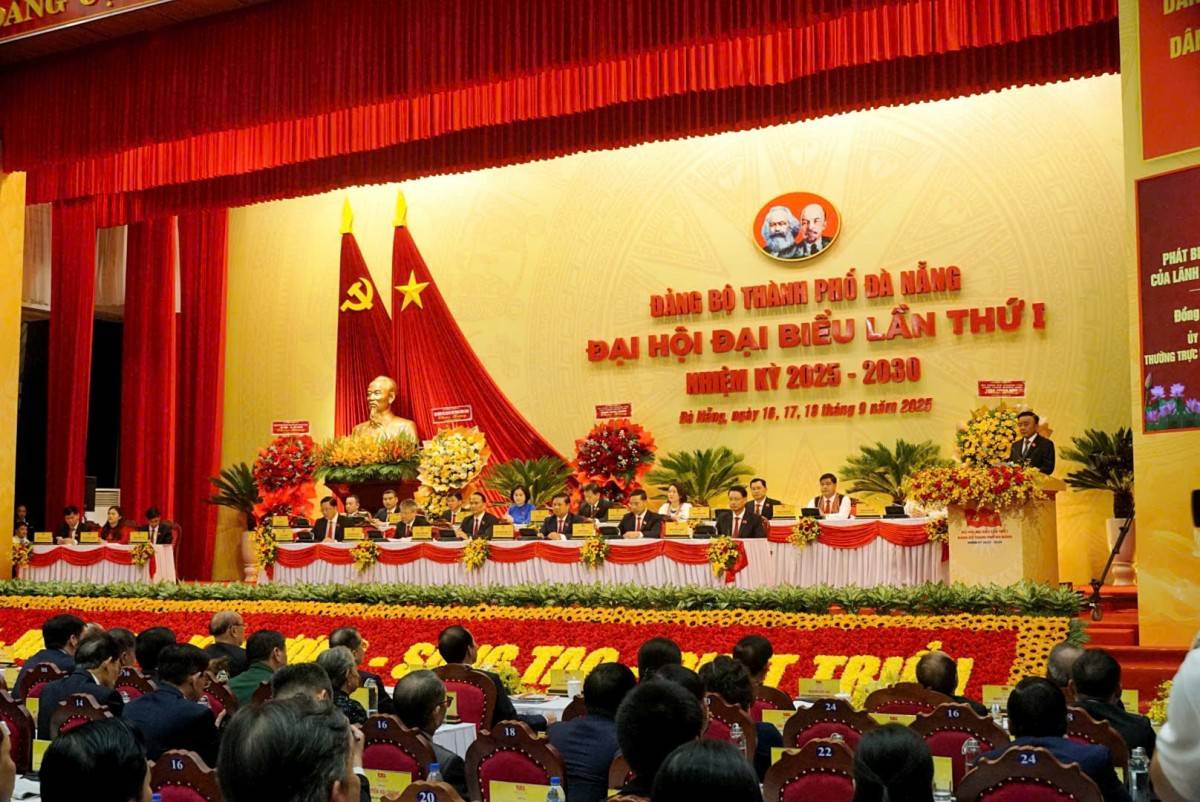  khai mạc Đại hội đại biểu lần thứ I  Đảng bộ thành phố Đà Nẵng, nhiệm kỳ 2025 - 2030