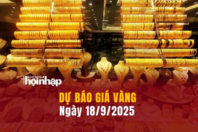 Dự báo giá vàng 18/9: Giá vàng nhẫn, vàng miếng có xu hướng đảo chiều giảm