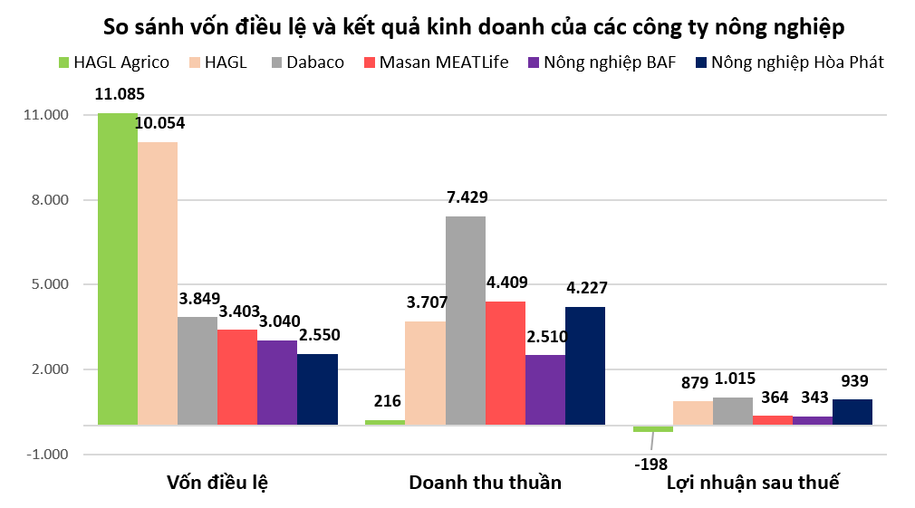 Mảng nông nghiệp của Hòa Phát đặt lên bàn cân: Chỉ số sinh lời có lép vế trước các đối thủ?