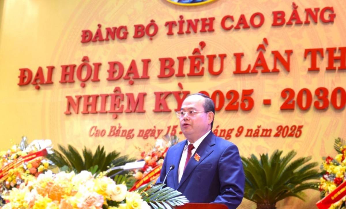 Khai mạc Đại hội Đảng bộ tỉnh Cao Bằng lần thứ XX, nhiệm kỳ 2025-2030