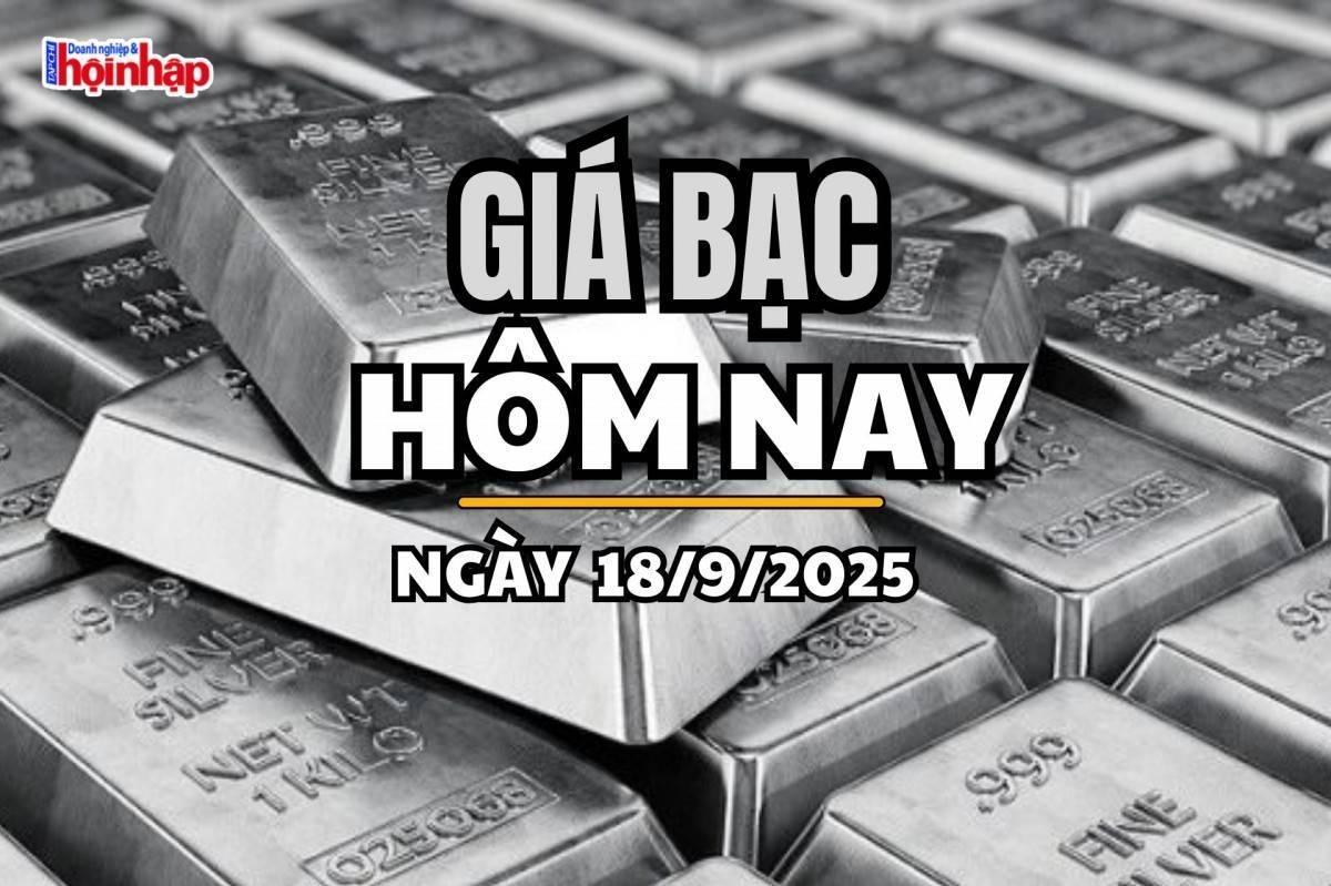 Giá bạc hôm nay 18/9/2025: Giá bạc trong nước và thế giới đồng loạt giảm mạnh