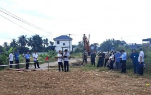 Xã Trung Chính (Thanh Hóa) tổ chức cưỡng chế thu hồi đất phục vụ dự án cải tạo, nâng cấp dự án đường sắt Bắc – Nam