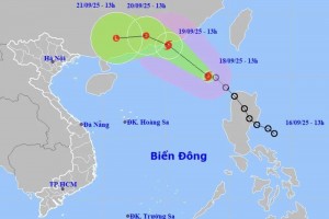 Bão số 8 Mitag xuất hiện trên Biển Đông, gió giật cấp 11, biển động rất mạnh
