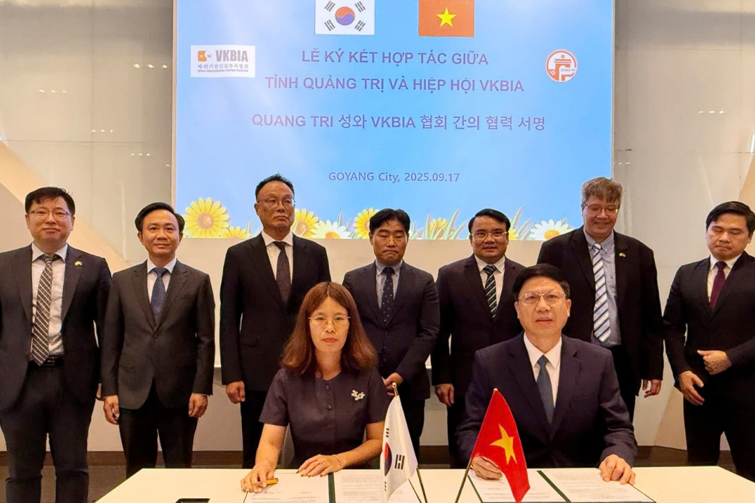 Quảng Trị và VKBIA ký kết hợp tác xúc tiến thương mại, đầu tư