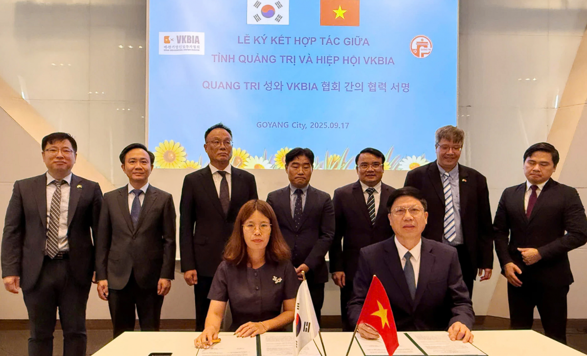 Quảng Trị và VKBIA ký kết hợp tác xúc tiến thương mại, đầu tư