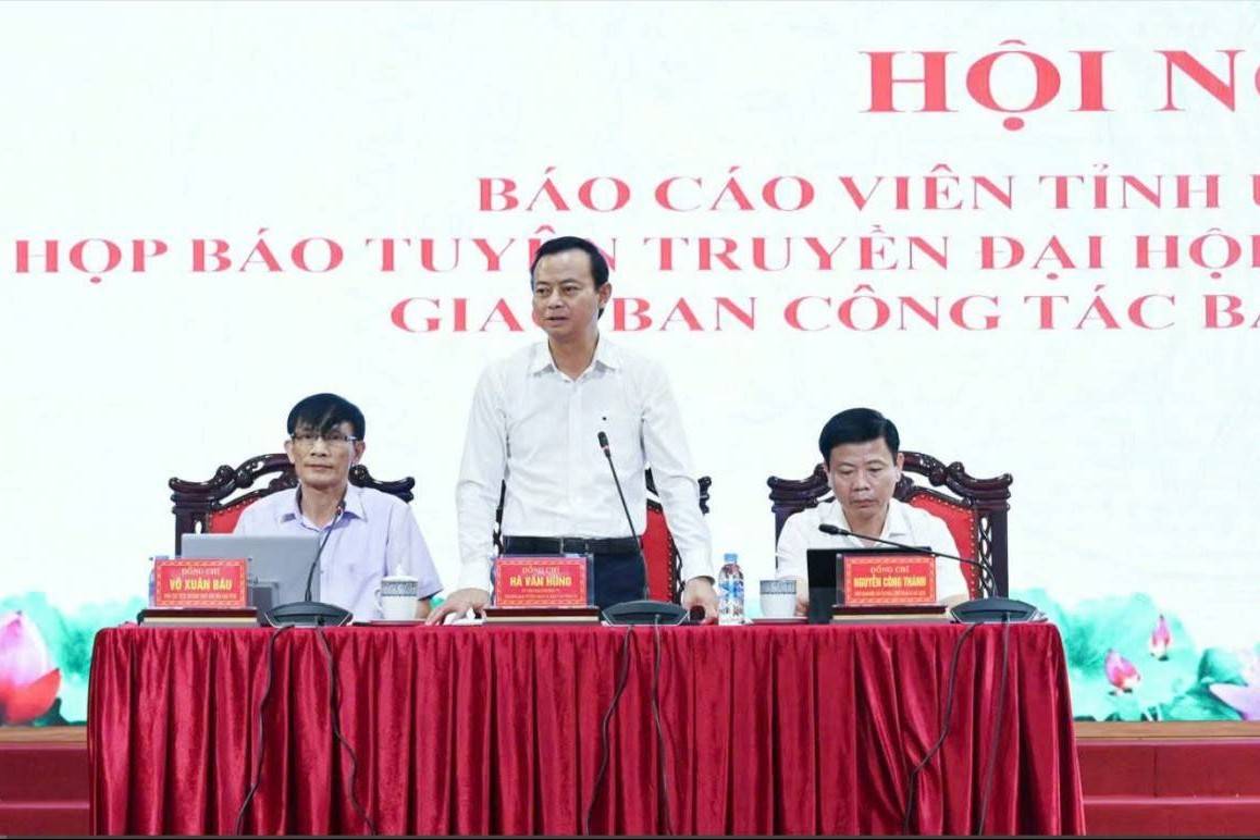 Đại hội Đảng bộ tỉnh Hà Tĩnh lần thứ XX dự kiến diễn ra từ ngày 30/9 đến 2/10/2025