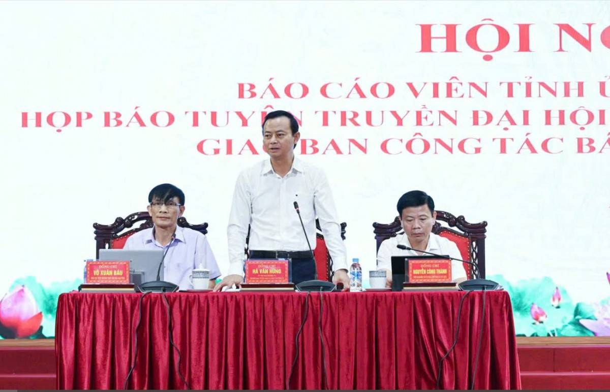 Đại hội Đảng bộ tỉnh Hà Tĩnh lần thứ XX dự kiến diễn ra từ ngày 30/9 đến 2/10/2025