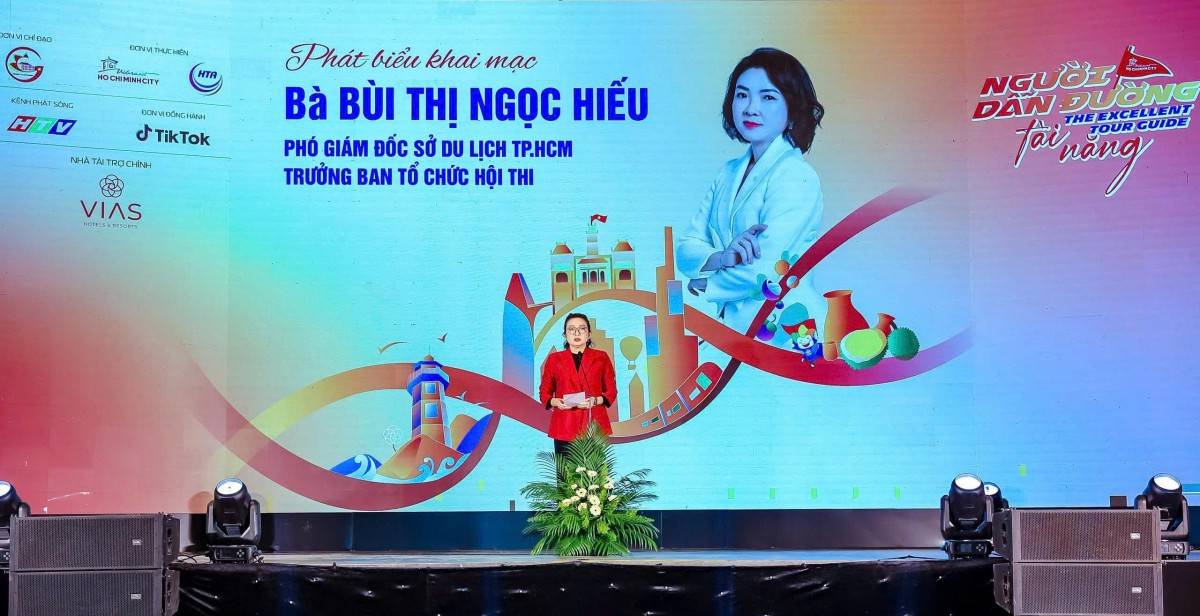  bà Bùi Thị Ngọc Hiếu – Phó Giám đốc Sở Du lịch TP. Hồ Chí Minh