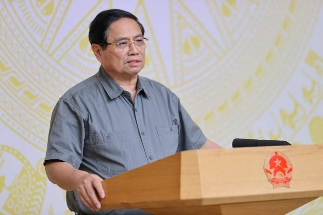 Ủy viên Bộ Chính trị, Thủ tướng Chính phủ Phạm Minh Chính yêu cầu rà soát phân cấp, phân quyền, cắt giảm thủ tục cho việc vận hành chính quyền địa phương 2 cấp. Ảnh: Nhật Bắc