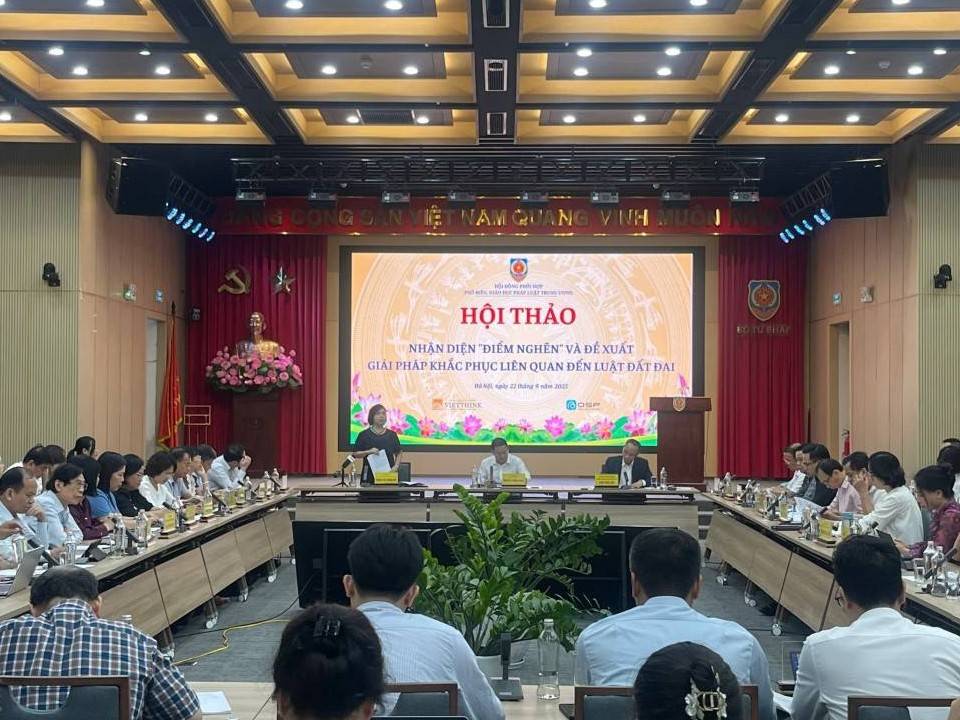 Hội thảo nhận diện “điểm nghẽn” liên quan đến Luật Đất đai