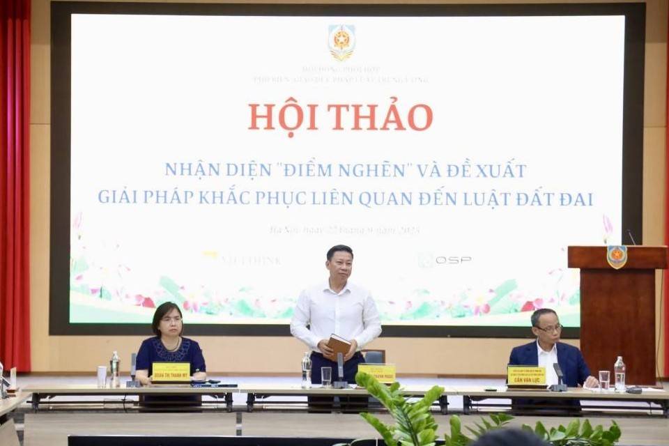 Thứ trưởng Nguyễn Thanh Ngọc: Khẩn trương tổng hợp, tiếp thu ý kiến để tháo gỡ “điểm nghẽn” Luật Đất đai