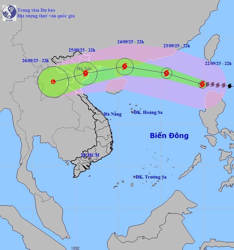 Siêu bão RAGASA đã đi vào Biển Đông, trở thành bão số 9