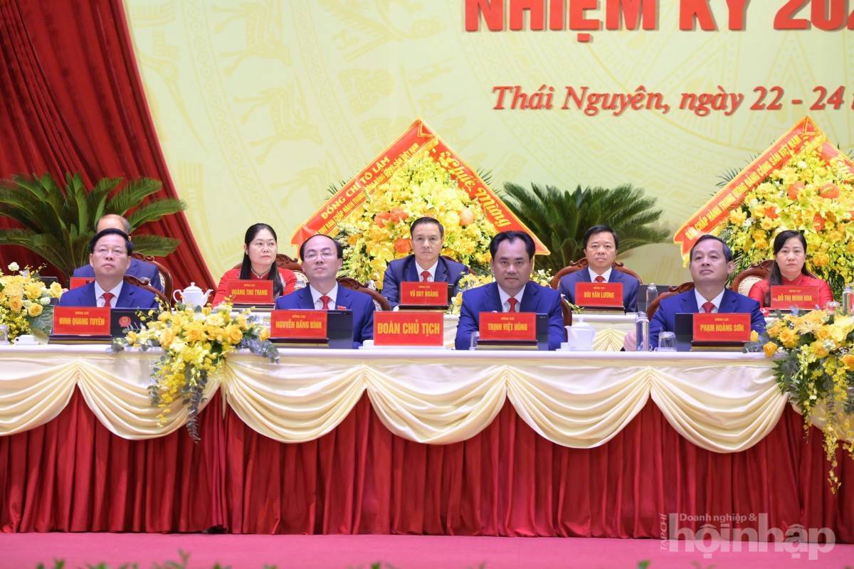 Đại hội đại biểu Đảng bộ tỉnh Thái Nguyên nhiệm kỳ 2025 – 2030 chính thức khai mạc