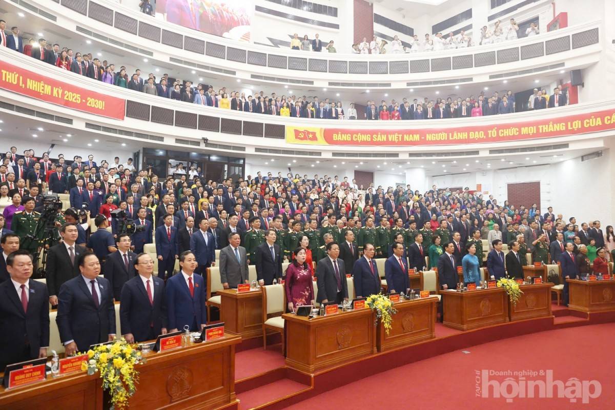 Đại hội đại biểu Đảng bộ tỉnh Thái Nguyên nhiệm kỳ 2025 – 2030 chính thức khai mạc