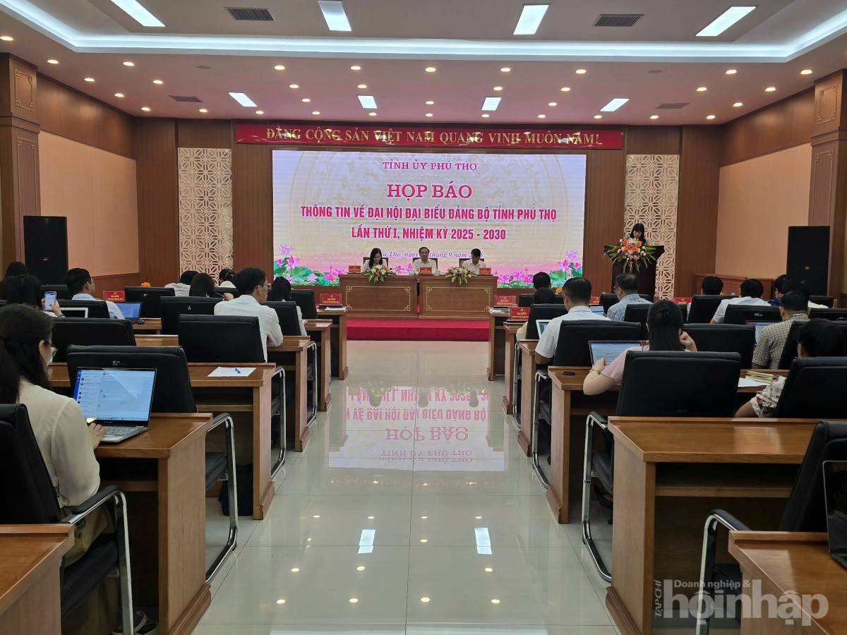 Phú Thọ họp báo thông tin về Đại hội Đảng bộ tỉnh lần thứ I