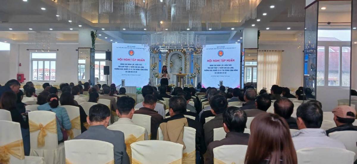 Tập huấn nâng cao năng lực trợ giúp pháp lý cho già làng, trưởng bản, người có uy tín