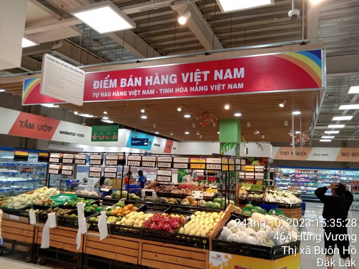 Với lợi thế sản xuất nông nghiệp, tỉnh Đắk Lắk đã thúc đẩy thành công nhiều thương hiệu địa phương qua cuộc vận động người Việt dùng hàng Việt. Ảnh tư liệu.