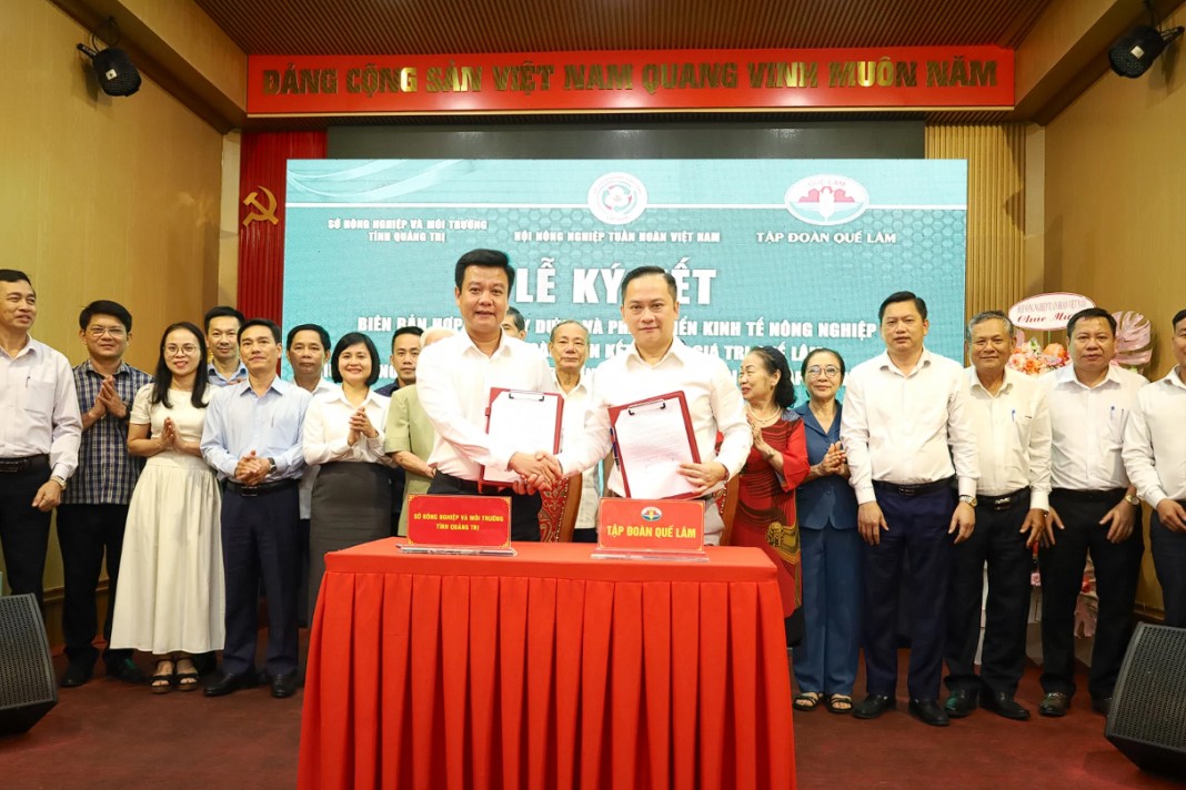 Quảng Trị ký kết hợp tác phát triển nông nghiệp hữu cơ tuần hoàn giai đoạn 2025 – 2030