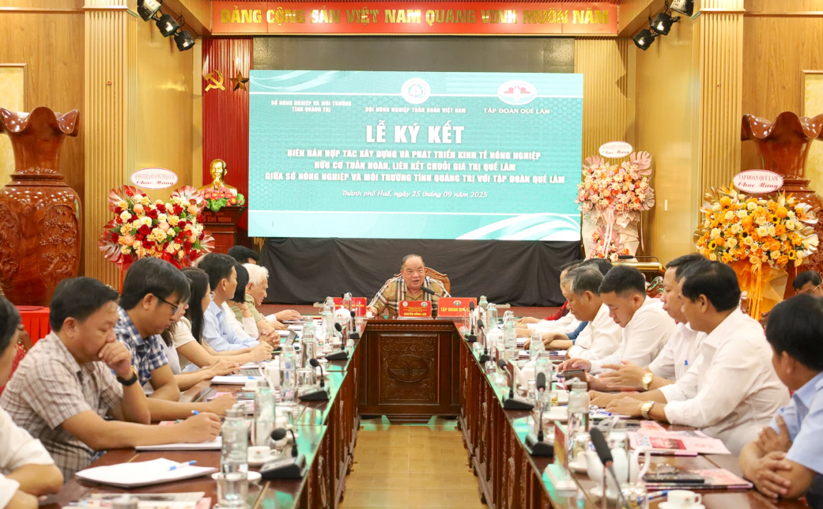 Quảng Trị ký kết hợp tác phát triển nông nghiệp hữu cơ tuần hoàn giai đoạn 2025 – 2030