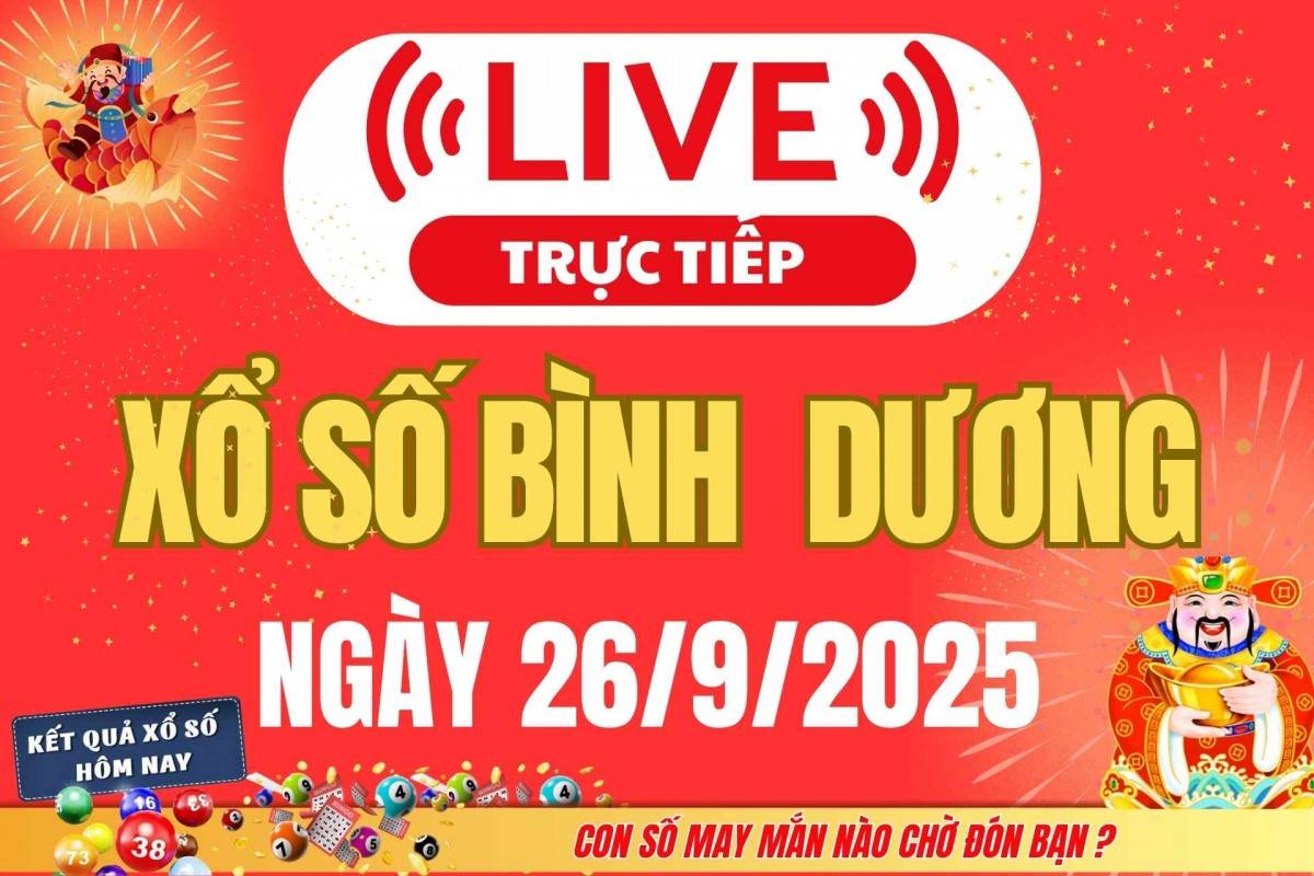 Trực tiếp: Kết Quả Xổ Số Bình Dương Hôm Nay 19/9/2025 – XSBD 19/9 thứ Sáu cập nhật mới nhất