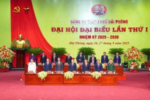 Trọng thể Đại hội đại biểu Đảng bộ thành phố Hải Phòng lần thứ I, nhiệm kỳ 2025 – 2030